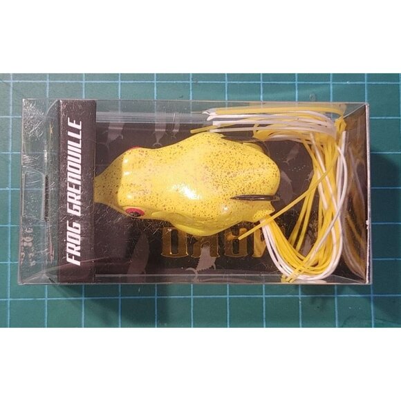 🎣Frog Fishing Lure Hook 2.5"  MAKO Grenouille w 6.5cm (yellow) - Picture 2 of 2